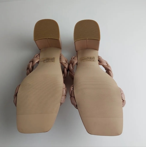 Madden girl womens heels open toe Sandals mule brawn size 6.5M - Picture 3 of 6